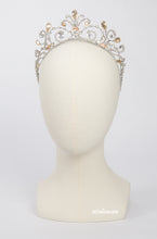 Load image into Gallery viewer, SILVER CROWN WITH PEACH STONES