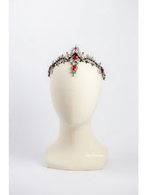 Load image into Gallery viewer, BLACK BALLET TIARA WITH RED STONES