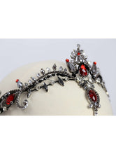 Load image into Gallery viewer, BLACK BALLET TIARA WITH RED STONES