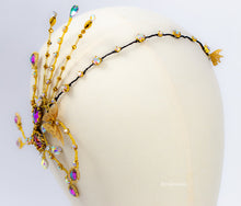 Load image into Gallery viewer, GOLD BUTTERFLY BALLET HEADPIECE