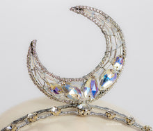 Load image into Gallery viewer, AWAKENING OF FLORA CRESCENT MOON HEADPIECE