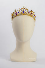 Load image into Gallery viewer, GOLD CROWN WITH PURPLE STONE