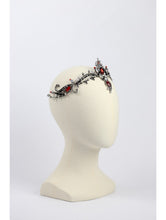 Load image into Gallery viewer, BLACK BALLET TIARA WITH RED STONES
